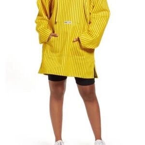 Cross Colours Pinstripe Twill Denim Poncho